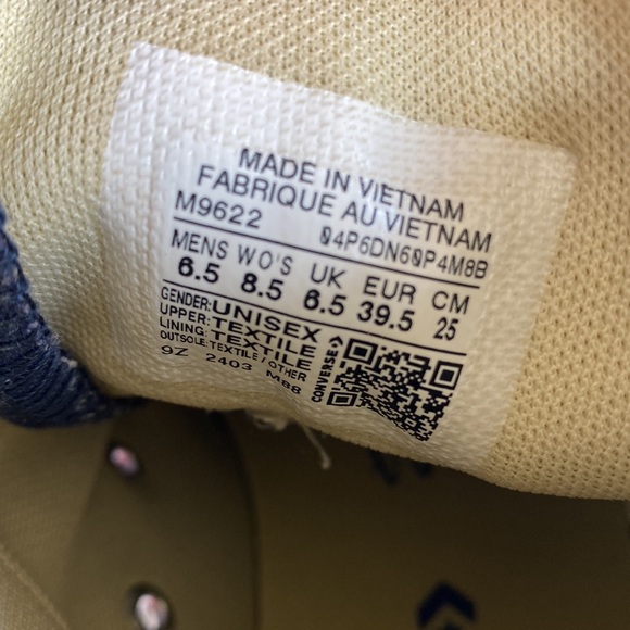 Converse Navy Blue High-Top Sneakers - Picture 7 of 10